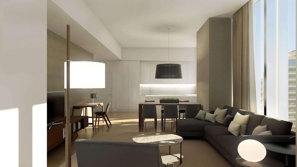 Aleph Doha Residences, Curio Collection By Hilton Exteriér fotografie Interior of a typical apartment