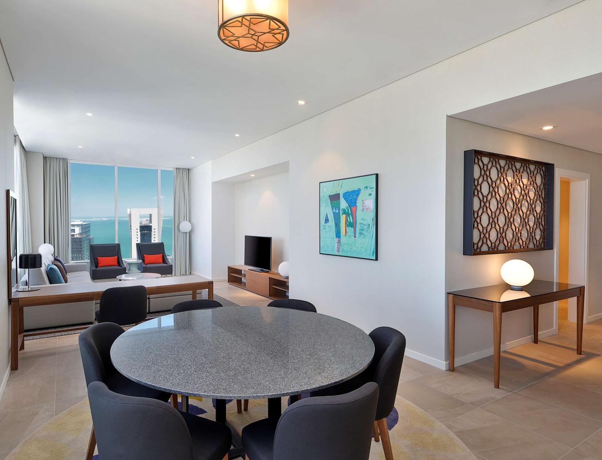Aleph Doha Residences, Curio Collection By Hilton Exteriér fotografie A typical apartment interior