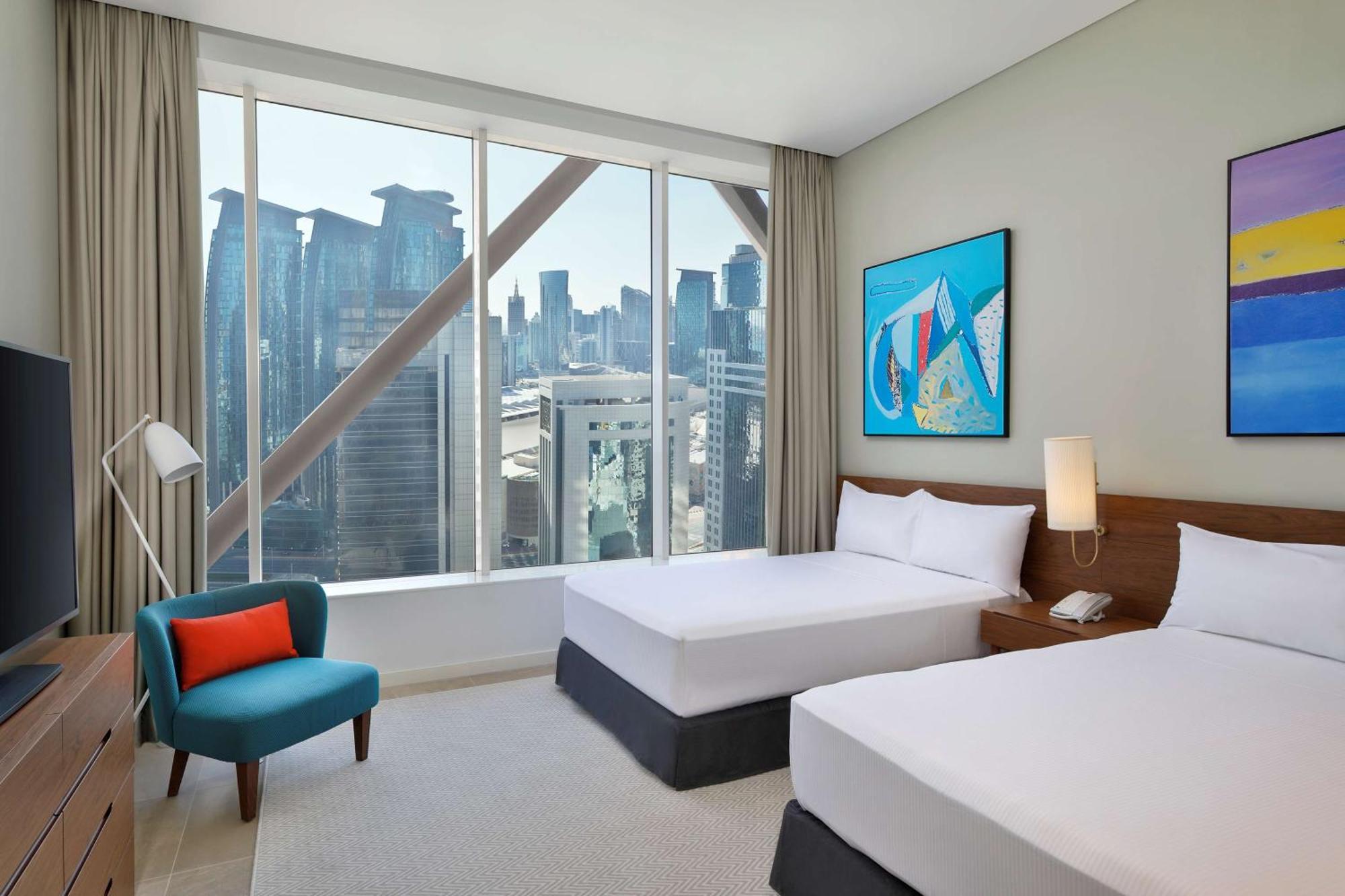 Aleph Doha Residences, Curio Collection By Hilton Exteriér fotografie A guest room at the hotel